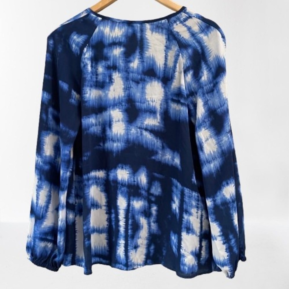 BCBGMaxAzria Tie Dyed Top Blue Small - Picture 2 of 3